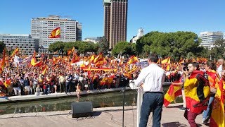 Discurso de Santiago Abascal ante 250000 personas en Colón 7 de octubre de 2017 [upl. by Onitsuj]