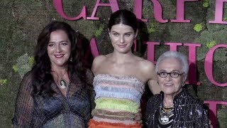 Olivia Palermo Isabeli Fontana and more on the red carpet for the Green Carpet Fashion Awards [upl. by Scornik]