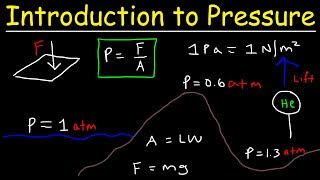 Introduction to Pressure  Force amp Area Units Atmospheric Gases Elevation amp Boiling Point [upl. by Vladimir]