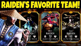 MK Mobile Gold Raiden Team Who Is The Worst Raiden Insane Dark Raiden Solo Play [upl. by Richel]