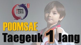 Taekwondo Poomsae 1 Taegeuk 1 Jang  Step by Step [upl. by Harihs]