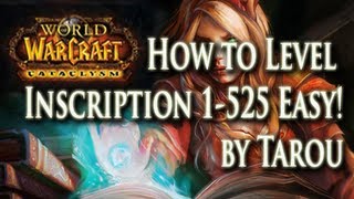 How to Level Inscription 1525 Fast Easy amp Make Money Doing it  World of Warcraft [upl. by Ahsuatal]