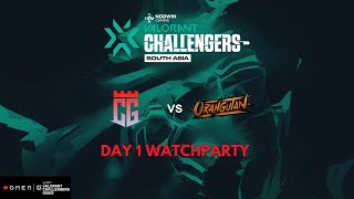 WatchParty VCSA Split 1 Day 1 OG vs CG  OMEN Valorant Challengers South Asia 2024 [upl. by Yenot]