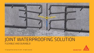 SikaWaterbars Joint Waterproofing Solution [upl. by Sabas]