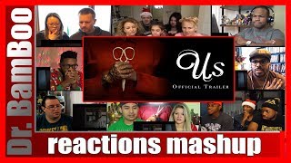 Us  Official Trailer HD REACTIONS MASHUP [upl. by Luttrell]