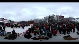 360GradVideo So reagierten die Fans auf Reichelts KitzSturz [upl. by Kcolttam343]