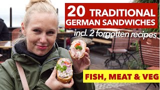 20 German Sandwiches  German Street Food Bread Rolls [upl. by Alyag178]