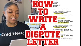 HOW TO WRITE DISPUTE LETTERS  Credit Repair for Beginners  LifeWithMC [upl. by Tiff]