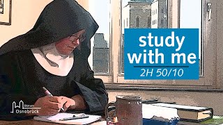 study with me Sr Josefine Dom Osnabrück  real time relaxing lofi music 2 hour10 minutes break [upl. by Auqenaj719]