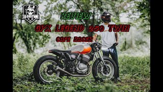 รีวิว เจาะลึก GPX LEGEND 250 TWIN CAFE RACER x 38 Custom [upl. by Eycats]