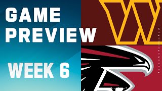 Washington Commanders vs Atlanta Falcons  2023 Week 6 Game Preview [upl. by Llewej]