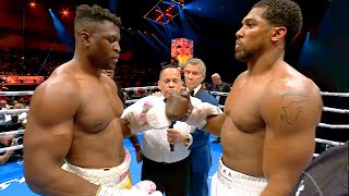 Francis Ngannou Cameroon vs Anthony Joshua England  KNOCKOUT BOXING fight HD 60 fps [upl. by Dorsy]