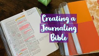 Creating A Journaling Bible Pt 2  Journal With Me [upl. by Emelita]