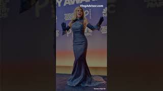 Shania Twain glitters in denim twopiece dress on People’s Choice Coun [upl. by Idleman]