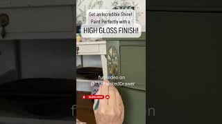 Create a High Gloss Finish on Your Painted Furniture diy paintingtechniques shorts clearcoat [upl. by Festus]