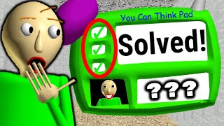 I Got The Impossible Question RIGHT  Baldis Basics [upl. by Aisaim438]