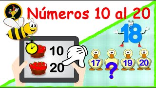 NÚMEROS DEL 10 AL 20 🌀 APRENDE A CONTAR HASTA EL 20  CUENTA DE 10 EN 10  EDUCACIÓN PRIMARIA [upl. by Ailimac]