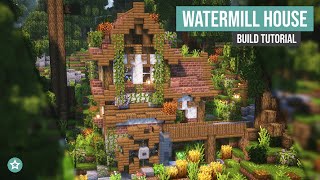 Minecraft  Cute Medieval Watermill House  Survival Build Tutorial [upl. by Roderic]