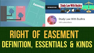 Right of Easement I Definition Essentials amp Kinds [upl. by Lessard]