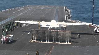 USS Nimitz Catapult Takeoff Grumman C2A [upl. by Dnana926]