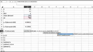 Newsvendor Example in Excel [upl. by Aninad]