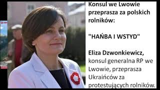 Konsul we Lwowie przeprasza za polskich rolników quotHAŃBA I WSTYDquot opis i komentarz [upl. by Nial]