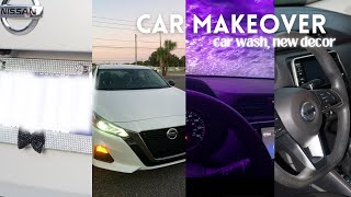 Clean and Decorate My Car With Me  car wash bling decor [upl. by Kiri]