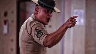 USMC Drill Instructors Meet New Recruits • Initial Speech [upl. by Odrareve597]