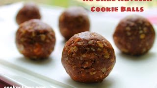 No Bake Nutella Cookie Balls  4 Ingredients [upl. by Sutit]