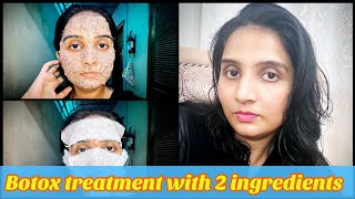 Botox without injections at homeDIY skin tightening mask with 1 ingredient [upl. by Ahseuqal]