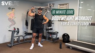 10 Minute Core Bodyweight Workout for a Toned Tummy [upl. by Adlitam543]