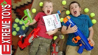 Ethan and Cole Sneak Attack Squad Nerf Bazooka Blast [upl. by Soirtemed]