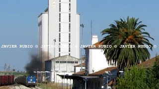 Seguimiento del Tren de Comsa Ibercargo tramesa entre Zafra y Elvas [upl. by Amled]