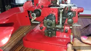 How to put 3 threads in overlock machine [upl. by Watts]