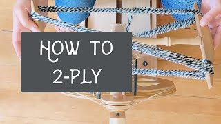 Beginner Spinning Tutorial to Create 2Ply Yarn [upl. by Wolfson]