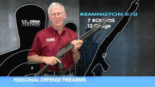 Remington Model 870  Personal Defense Firearms  MidwayUSA [upl. by Akiemehs]