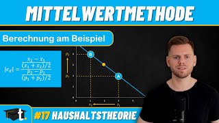 Mittelwertmethode am Beispiel Preiselastizität der Nachfrage berechnen [upl. by Lawford]