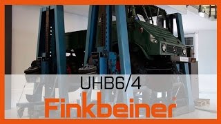 Finkbeiner History 1976  Unimog 411  UHB64 Hebeboy 4x6t  Finkbeiner Lifting Systems [upl. by Nimref]