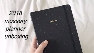 2018 mossery planner unboxing [upl. by Heisel573]