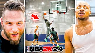 Playing NBA 2k24 But In Real Life3v3 Basketball [upl. by Arikaahs]