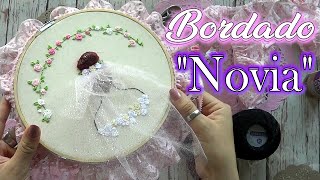 NOVIA BORDADA CON VELOMUY FACIL Y BONITA [upl. by Tonneson]