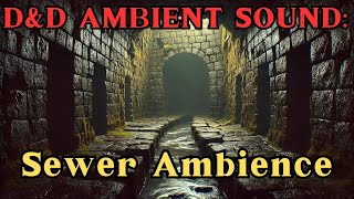 Epic Dark Enclosed Sewers Ambience  Perfect for DampD Sessions [upl. by Maclean]