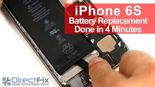 How To iPhone 6S Battery Replacement done in 2 minutes [upl. by Nnaacissej]