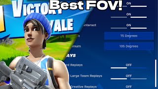 Fortnite New FOV Slider BEST OPTIONS [upl. by Airat]