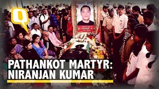 Pathankot Martyr NSG Lt Col Niranjan Kumar’s Final Journey [upl. by Ahtinak]