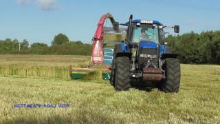 Silage 2016  Very Rare Video Of JF 1050 Cutting Wholecrop Barley [upl. by Eniawed]