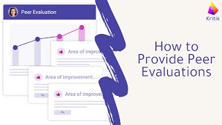 How to Provide Peer Evaluations [upl. by Lindly]