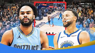 Stephen Curry Gets Blocked by 58quot Jacob Gilyard 🤯 nba stephencurry [upl. by Elenahc]