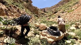 Nomadic Life Bringing Water to the Impassable Mountains 💧 [upl. by Annawad134]