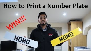 How to Print and Make a Number Plate competition [upl. by Ruthy]